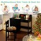Kids Study Table and Chair Set with Storage Drawer Cabinets Book Organizer
